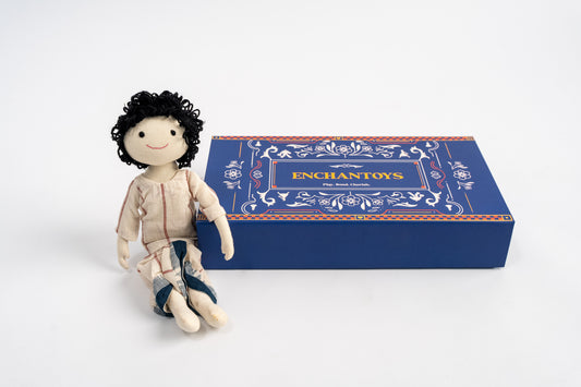 Enchantoys Vaaru – Handmade Fabric Doll for Boys | Safe, Soft & Eco-Friendly Toy