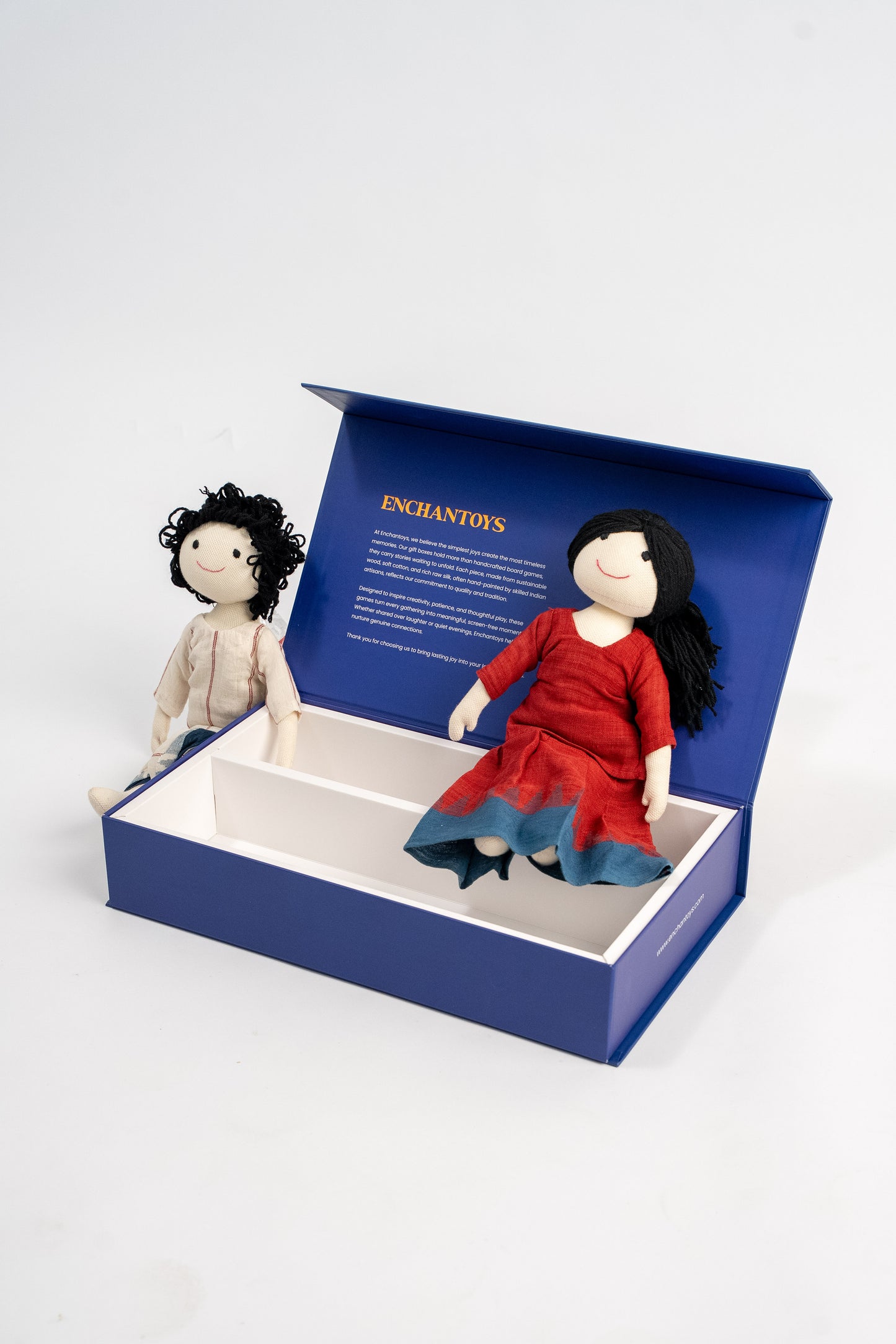 Enchantoys Haru & Vaaru – Handmade Fabric Dolls for Children| Safe, Soft & Perfect for Gifting