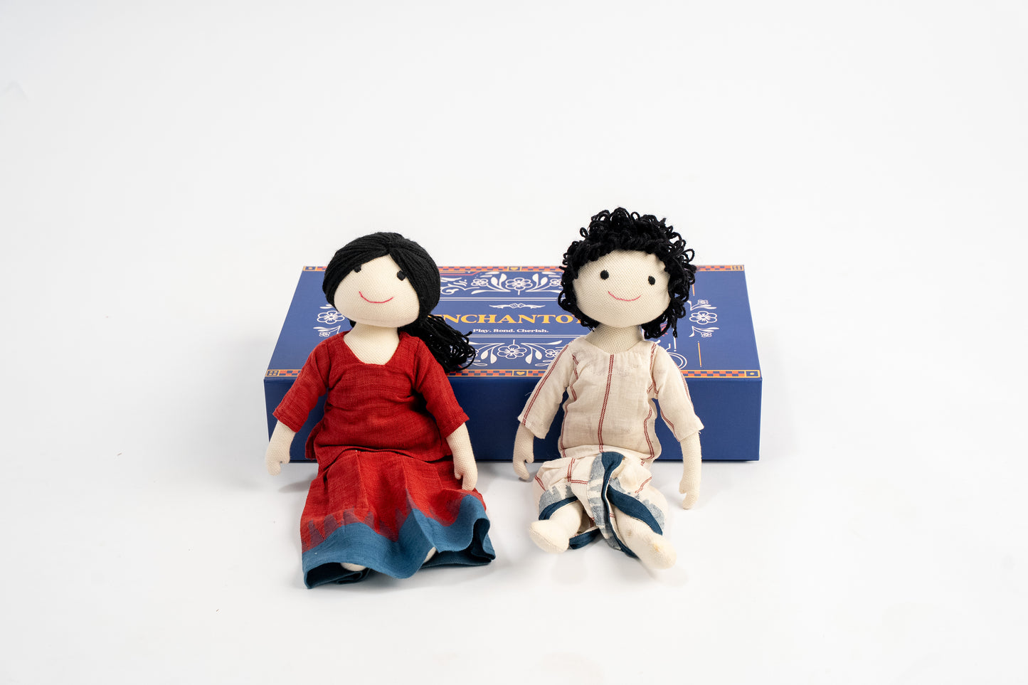 Enchantoys Haru & Vaaru – Handmade Fabric Dolls for Children| Safe, Soft & Perfect for Gifting