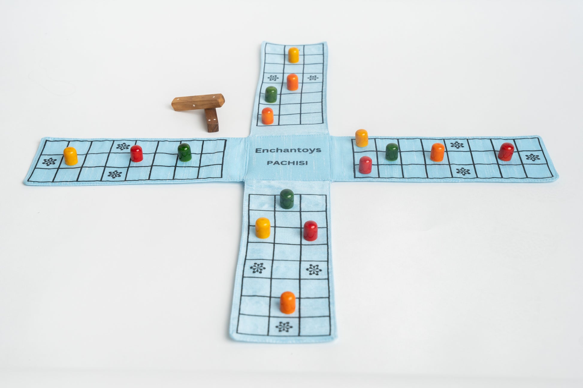 Buy Pachisi Board Game – Raw Silk Indian Cultural Dice Game Online On Enchantoys