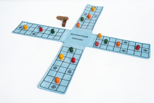 Buy Pachisi Board Game – Raw Silk Indian Cultural Dice Game Online On Enchantoys
