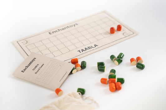 Buy Taabla Board Game – Indian Strategy Game on Cotton Cloth Online On Enchantoys