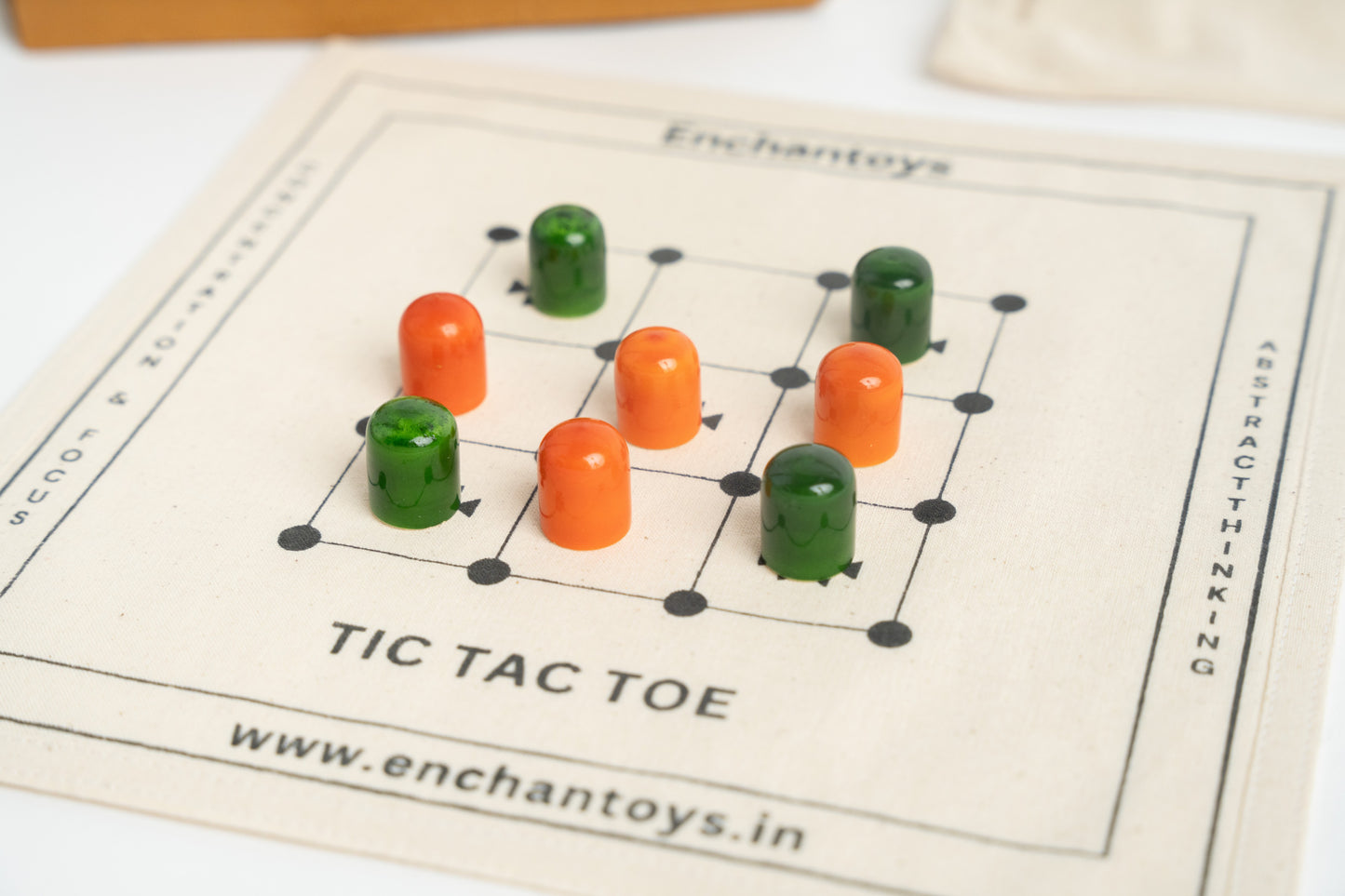 Buy Tic-Tac-Toe – Best Handcrafted Cotton Cloth Classic Game Online On Enchantoys