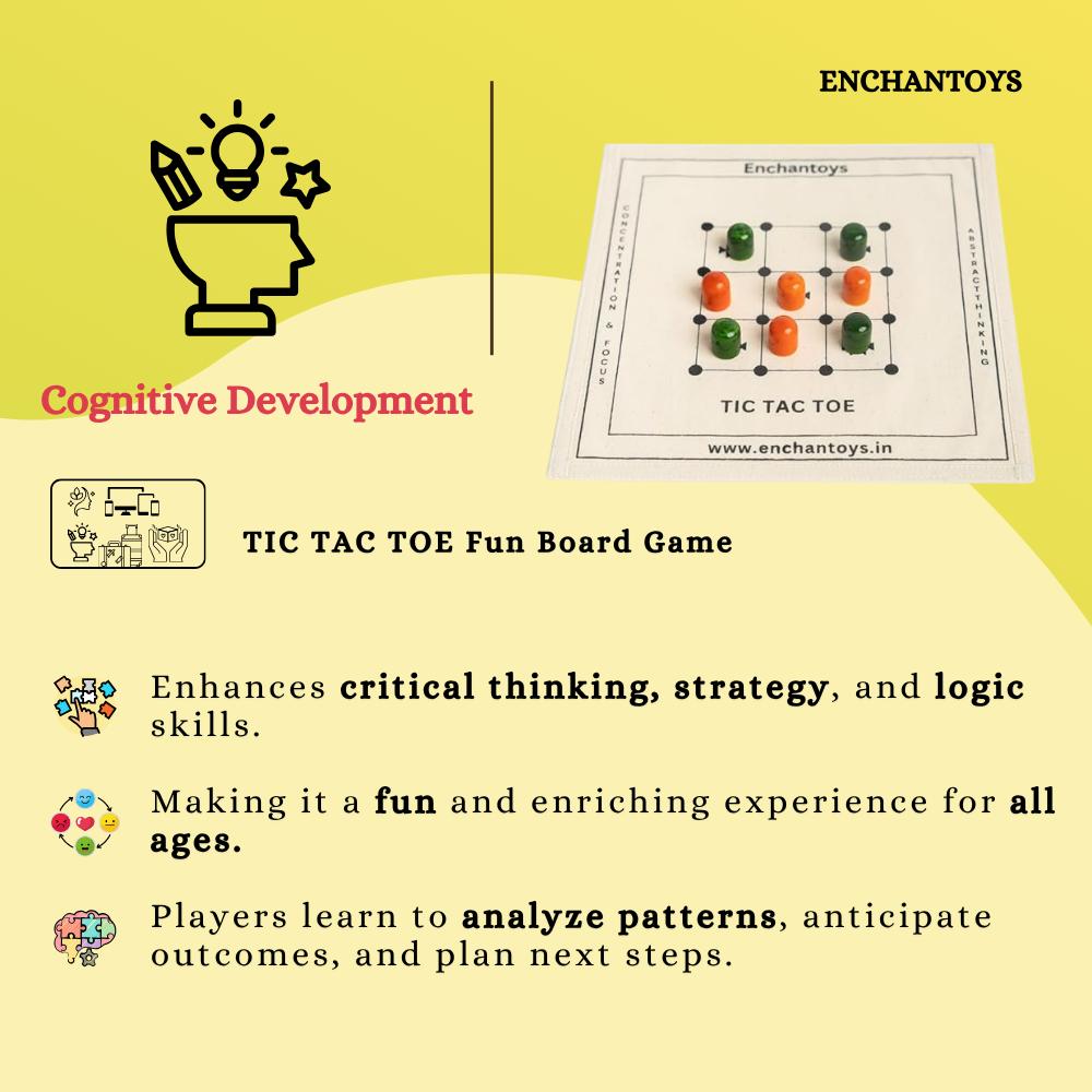 Buy Tic-Tac-Toe – Best Handcrafted Cotton Cloth Classic Game Online On Enchantoys