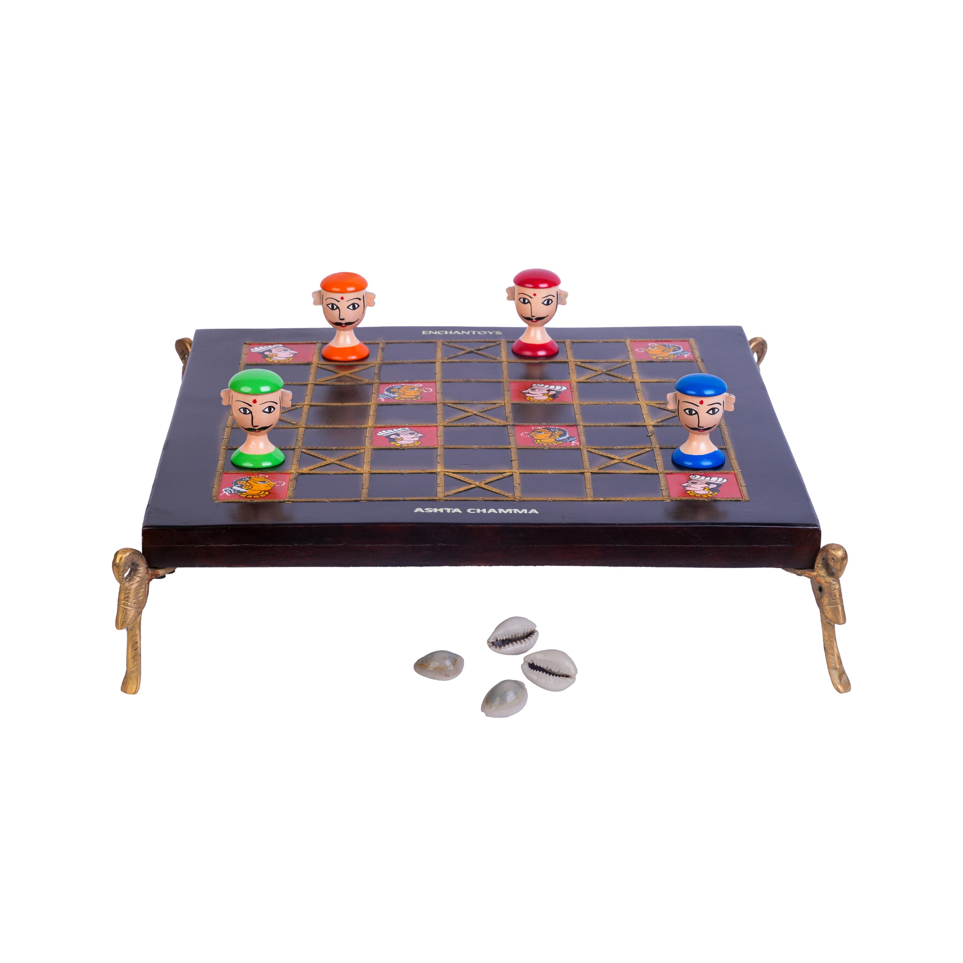 Buy Trending Ashta Chamma Board Game – Handcrafted Brass & Wood Online On Enchantoys