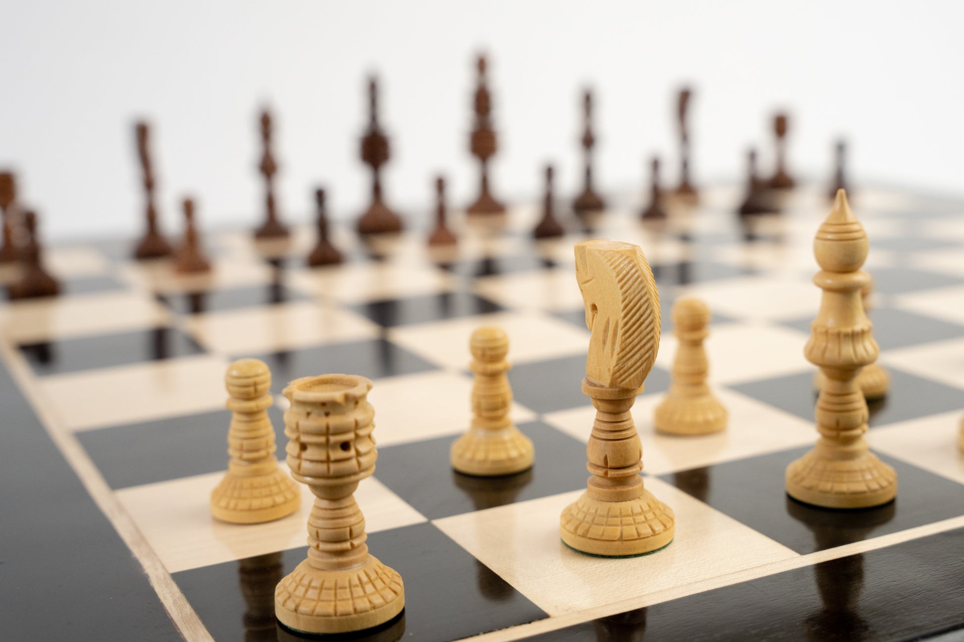 Buy Handcrafted Chess Board Set 26 inch - Premium Wooden Design Online On Enchantoys