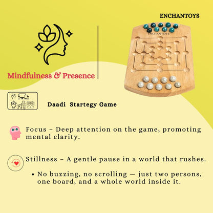 Buy Daadi Peeta Wooden Board Game – Classic Indian Strategy Online On Enchantoys