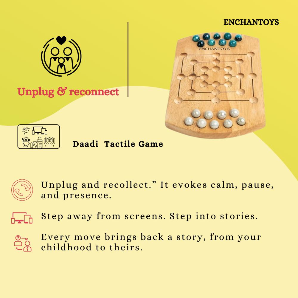 Buy Daadi Peeta Wooden Board Game – Classic Indian Strategy Online On Enchantoys