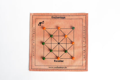Enchantoys Escalier – Handcrafted Indian Traditional Strategy Board Game