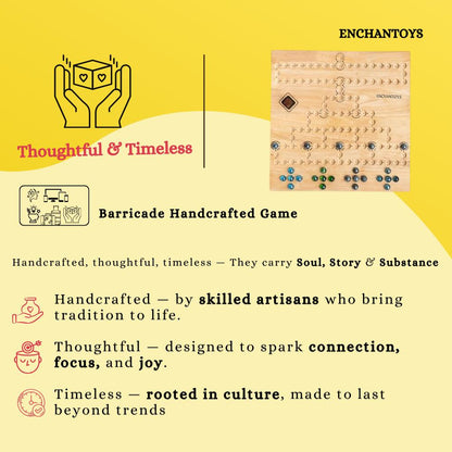 Buy Barricade Wooden Board Game –Strategy,Logical & Handcrafted Online On Enchantoys