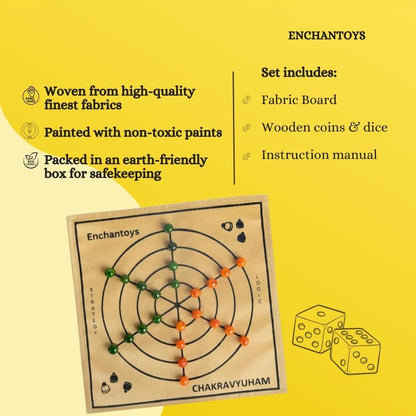 Buy Chakravyuham Board Game – Raw Silk Mahabharata Classic Online On Enchantoys