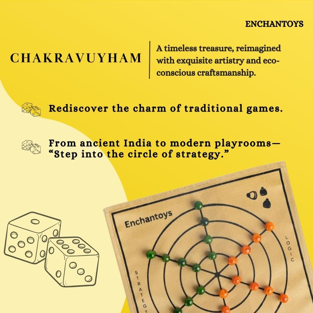 Buy Chakravyuham Board Game – Raw Silk Mahabharata Classic Online On Enchantoys