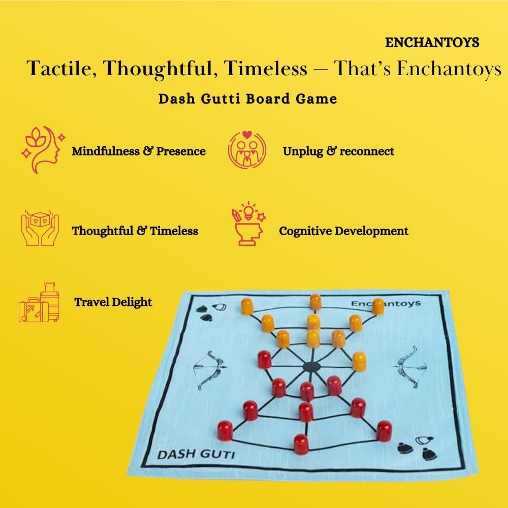 Buy Dash Gutti Board Game – Raw Silk Indian War Tactical Set Online On Enchantoys