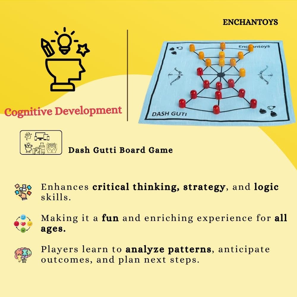 Buy Dash Gutti Board Game – Raw Silk Indian War Tactical Set Online On Enchantoys