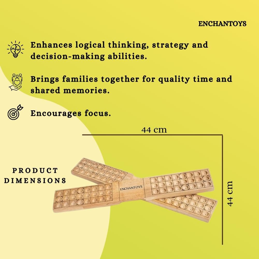 Buy Pachisi Native Game – Traditional Handcrafted Wooden Board Online On Enchantoys