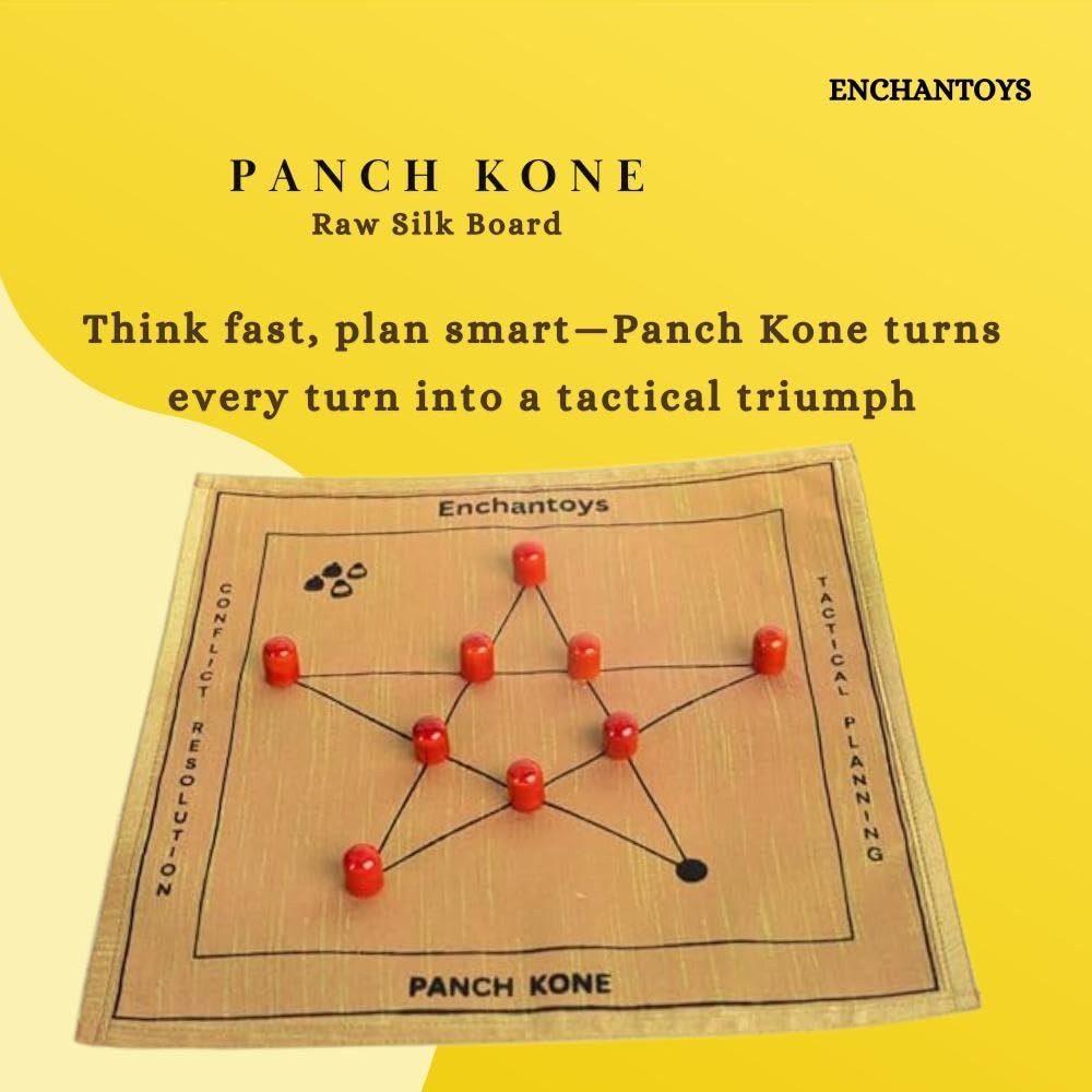 Panch Kone Board Game - Raw Silk