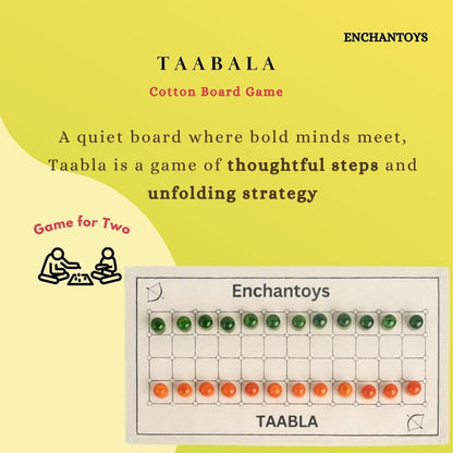 Buy Taabla Board Game – Indian Strategy Game on Cotton Cloth Online On Enchantoys