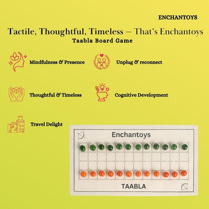 Buy Taabla Board Game – Indian Strategy Game on Cotton Cloth Online On Enchantoys