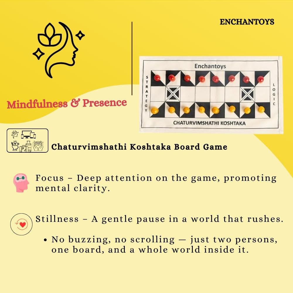 Buy Chaturvimshathi Koshtaka–Indian Strategy Game,Cotton Cloth Online On Enchantoys