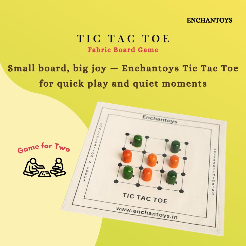 Buy Tic-Tac-Toe – Best Handcrafted Cotton Cloth Classic Game Online On Enchantoys