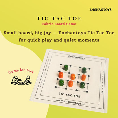 Buy Tic-Tac-Toe – Best Handcrafted Cotton Cloth Classic Game Online On Enchantoys