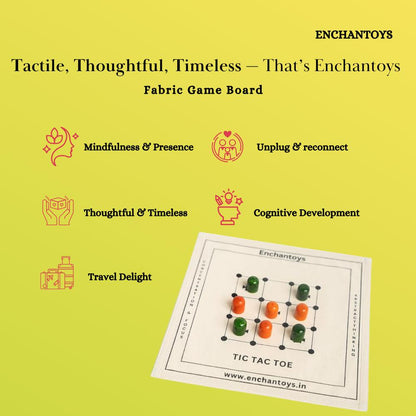 Buy Tic-Tac-Toe – Best Handcrafted Cotton Cloth Classic Game Online On Enchantoys