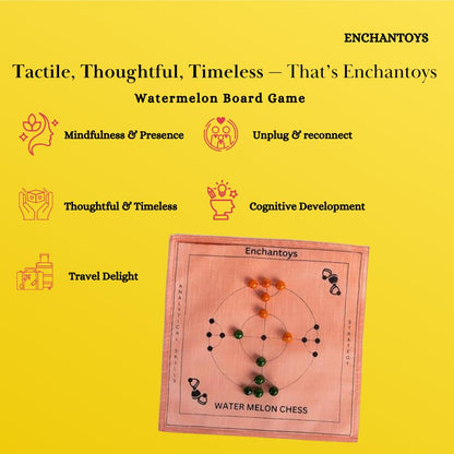 Buy Watermelon Chess Board – Handcrafted Raw Silk Luxury Set Online On Enchantoys